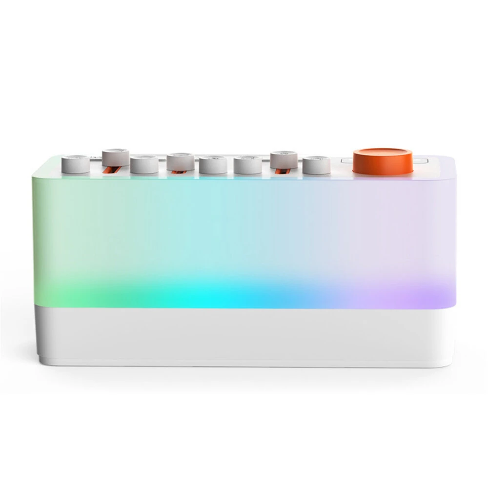 Tevorex Smart Sleep Aid Speaker RGB 12 Colors Night Light With 8 Nature Sounds White Noise Sleep Machine Bluetooth-compatible Speaker — image 1