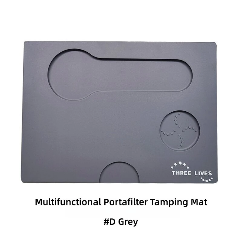 THREE LIVES Espresso Tamping Mat Silicone Non-Slip Coffee Corner Mat Barista Organizer Pad for Tamp Station and Coffee Accessories — view 7