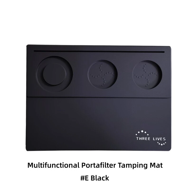 THREE LIVES Espresso Tamping Mat Silicone Non-Slip Coffee Corner Mat Barista Organizer Pad for Tamp Station and Coffee Accessories — view 8