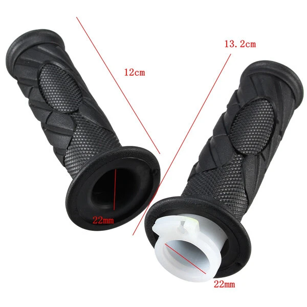 Throttle Twist Tube Handlebars Grips 22mm 7/8inch Universal Soft Rubber Motorcyc — view 7