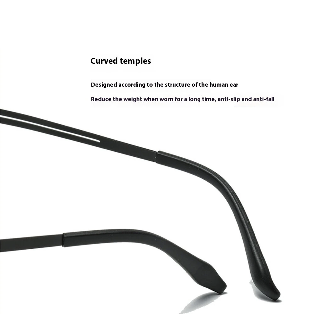 Titanium Frame Reading Glasses for Men Women Fashion Simple Flexible Lightweight Comfy Eyeglasses — view 7