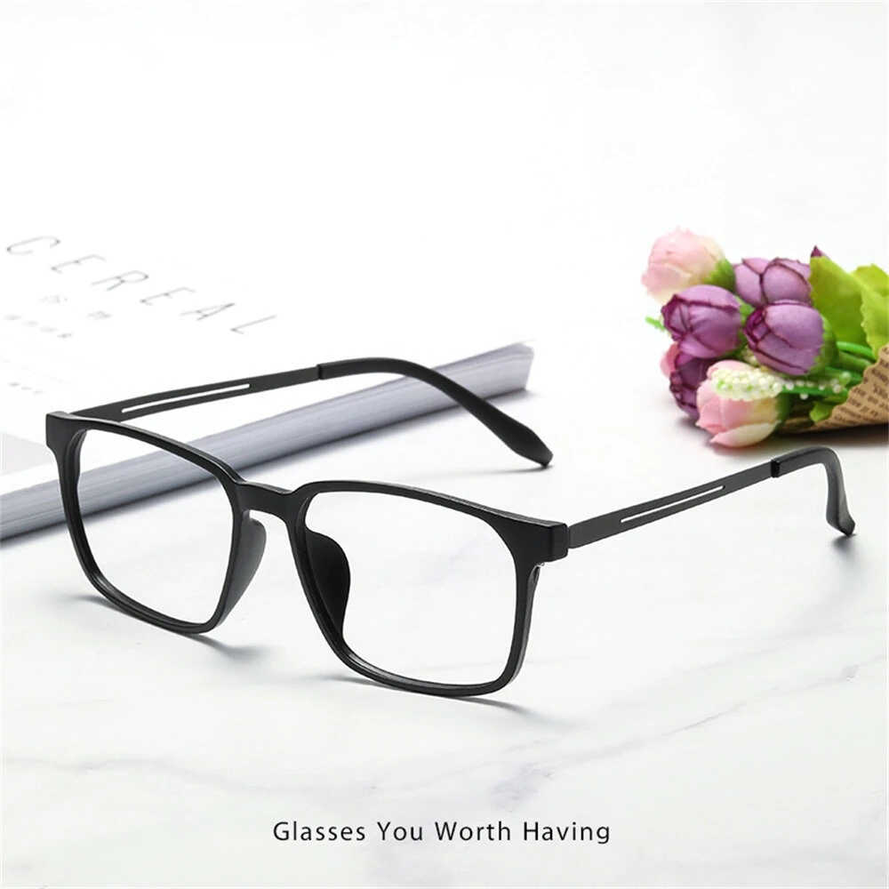 Titanium Frame Reading Glasses for Men Women Fashion Simple Flexible Lightweight Comfy Eyeglasses — view 9