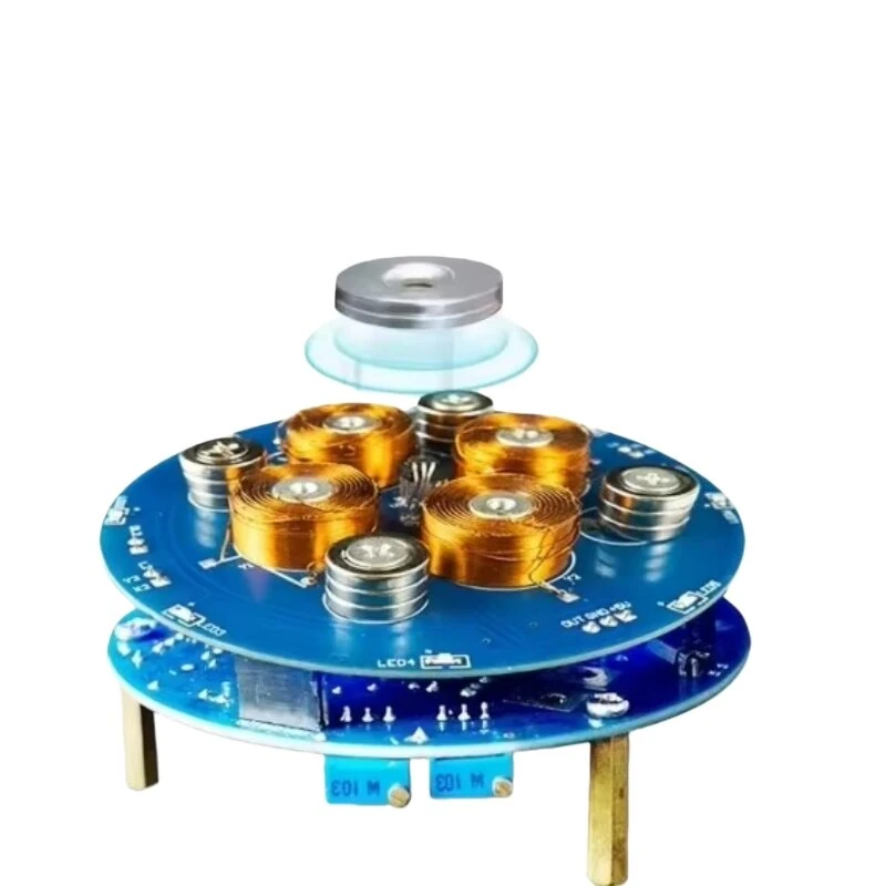 TJ-56-254 DIY Magnetic Levitation Kit DC12V 2A PCB Soldering 50G/150G DIY Electronic Kit for Scientific Experiment — image 1
