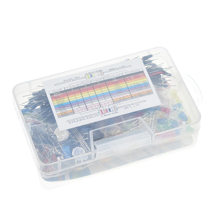 TJ0161 400-hole Starter Kit Resistor LED Capacitor Jumper Wires Breadboard Resistor Kit for UNOR3 — view 4