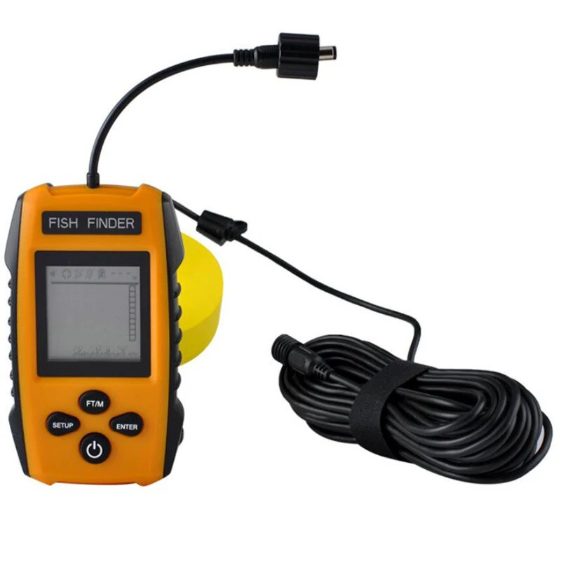 TL88E Portable Fish Finder Sonar Sensor LCD Display Water Depth Fish Location 200kHz Ultrasonic Underwater Fish Dectoter — view 6