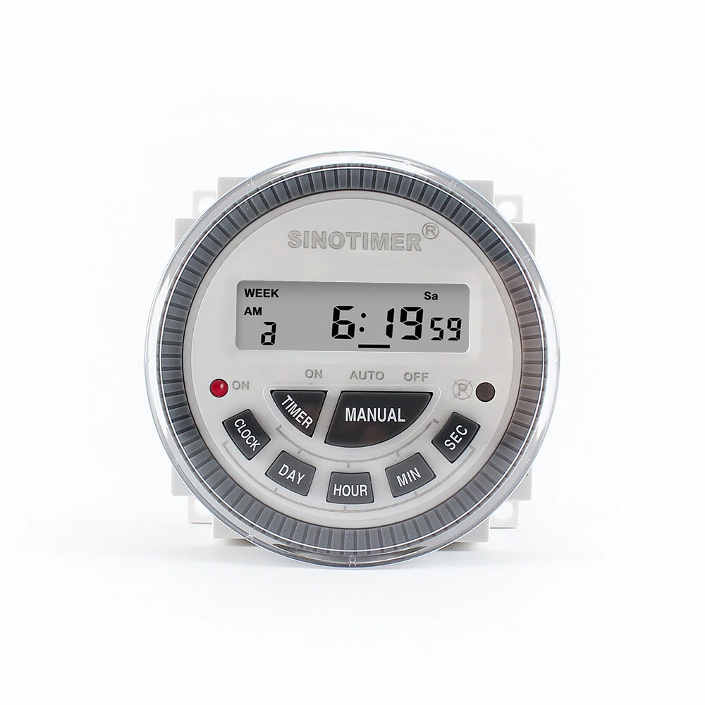 TM-619sH 10A Precision Digital Weekly Programmable Timer Switch Replaceable Battery Small Size — image 1
