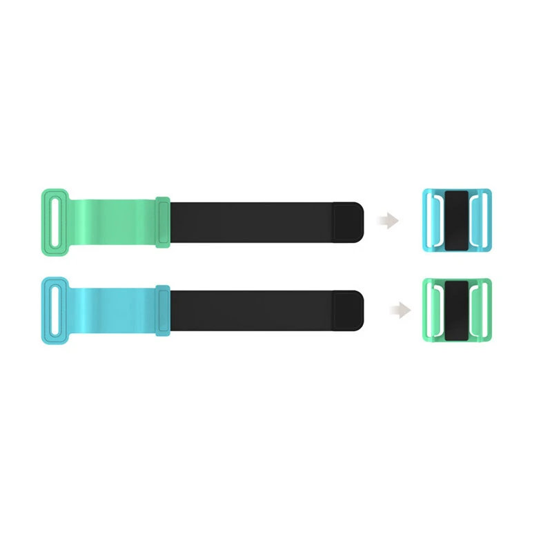 TNS-2126 1 Pair Game Sports Wrist Bands for Switch OLED Gamepad Elastic Adjustable Left and Right Handle Strap for NS Just Dance Game — view 5