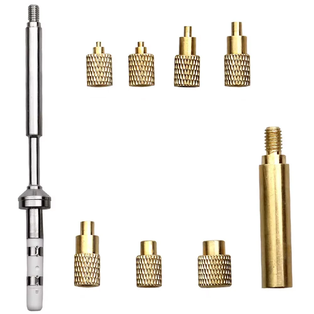 Toaiot TS100s Soldering Iron Tip Hot Melt Nut Indenter Kit Brass Inserts CNC Precision for M2 M3 M4 M5 M6 M8 Universal Soldering Iron Tips VORON Inlaid Nut Implant — view 2