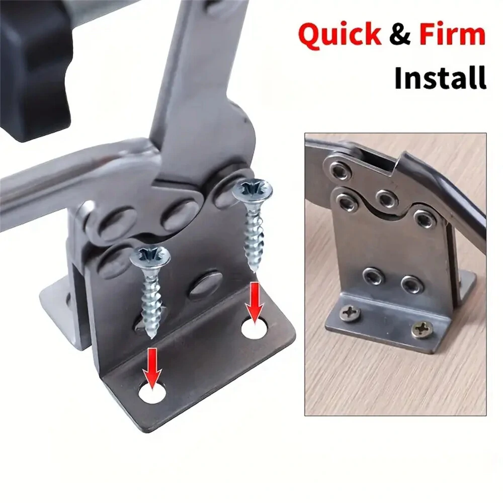 Toggle Clamp Stainless Steel Quick-Release Horizontal Clamp Adjustable Anti-Slip Hold Down Clamp For Woodworking Welding — view 4