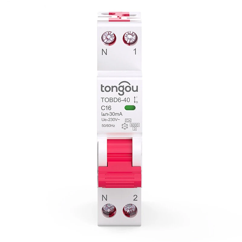 Tongou 16A/40A RCBO Residual Current Circuit Breaker 1P+N Type-B/C Curve 30mA Leakage Overload Protection Short Circuit Protection — view 8