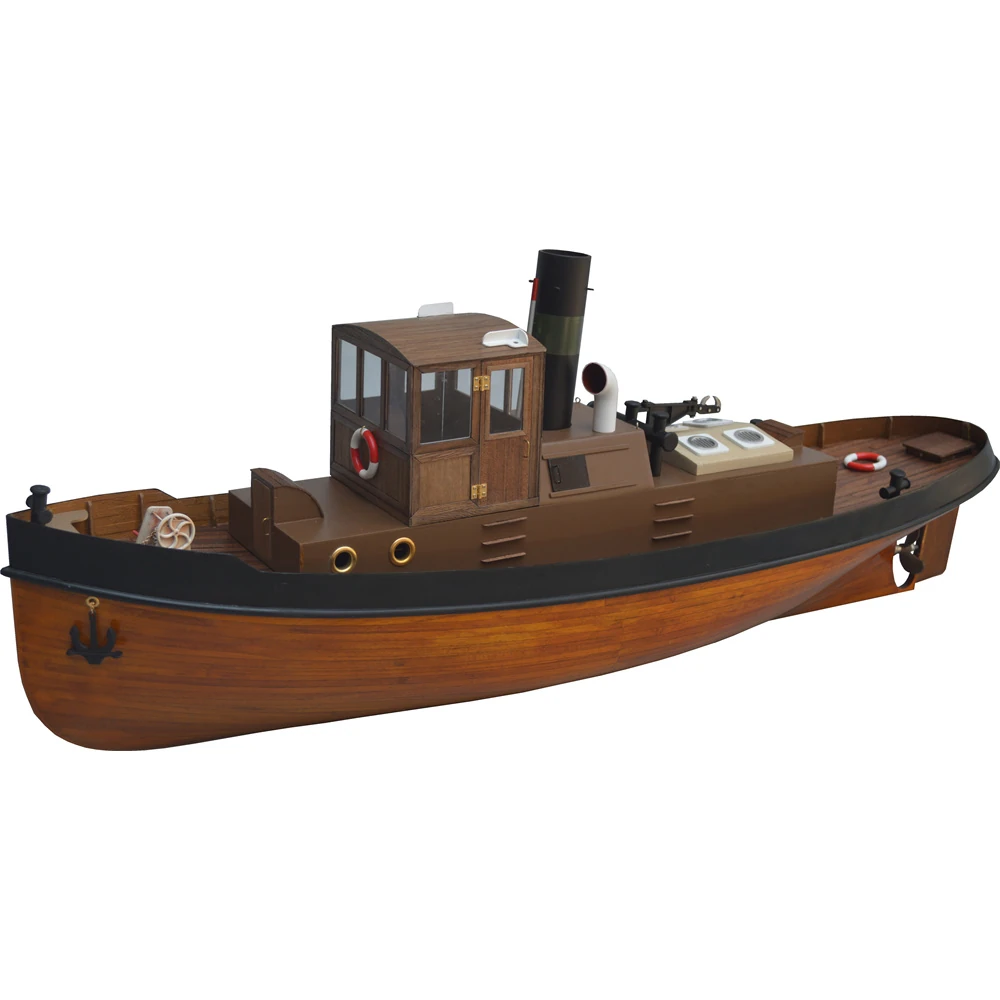 Tony Ray Aero Model 1/18 Mini 1930s Steam Tug Boat RC Ship DIY Full KIT Unassembled w/ Motor ESC Servo Micro Toys — view 10