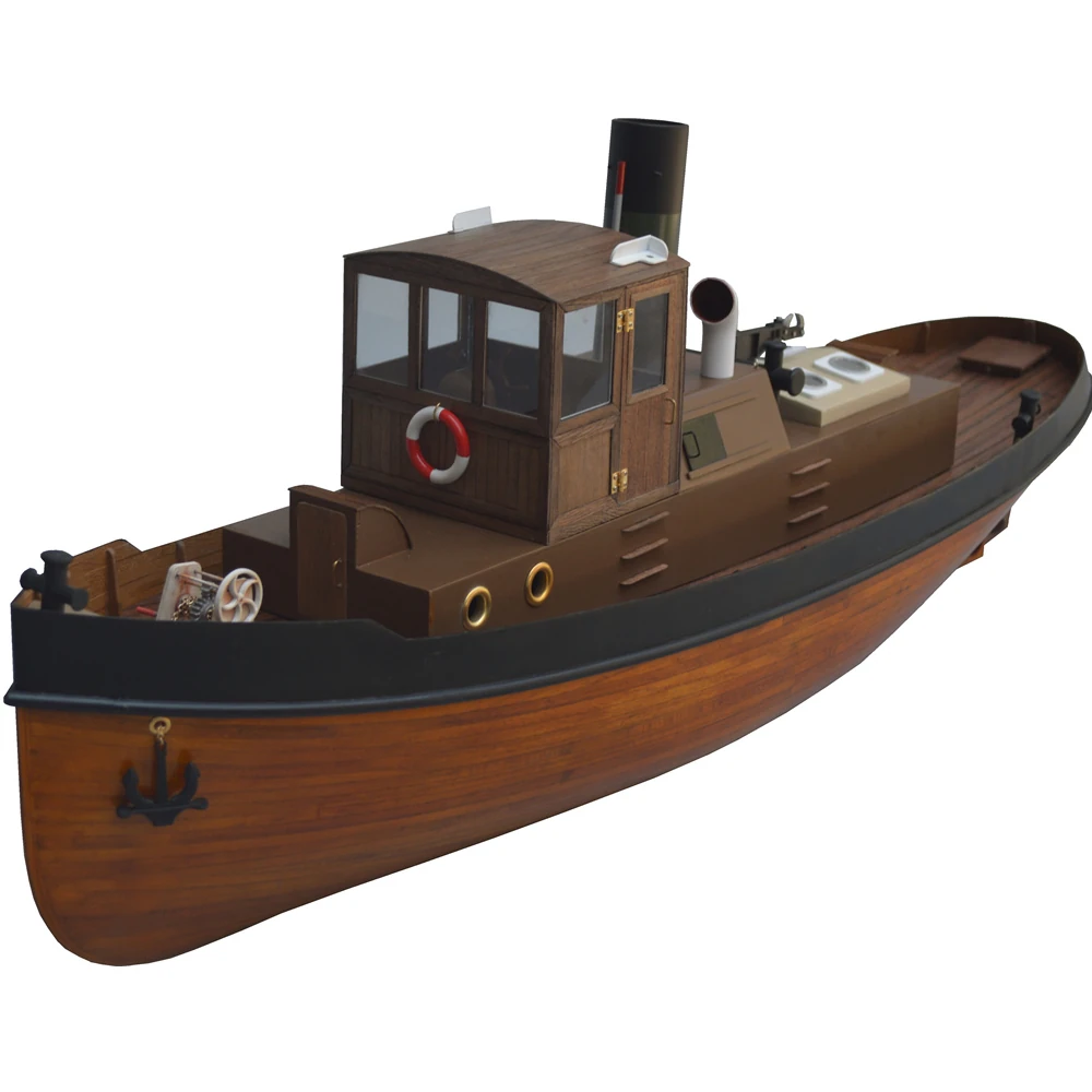 Tony Ray Aero Model 1/18 Mini 1930s Steam Tug Boat RC Ship DIY Full KIT Unassembled w/ Motor ESC Servo Micro Toys — view 2