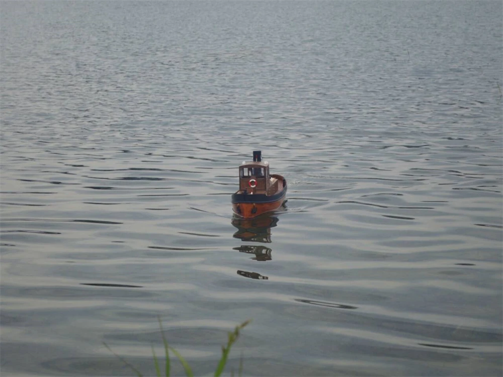 Tony Ray Aero Model 1/18 Mini 1930s Steam Tug Boat RC Ship DIY Full KIT Unassembled w/ Motor ESC Servo Micro Toys — view 6