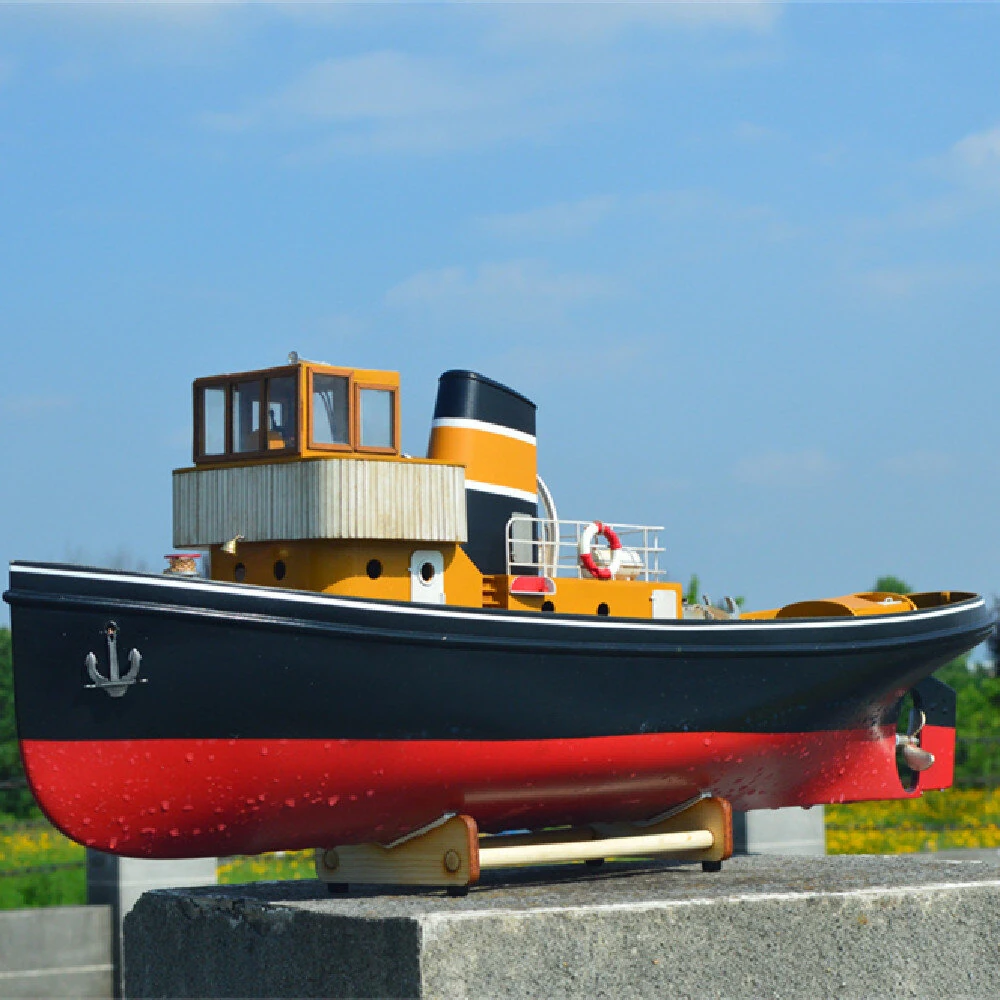 Tony Ray Aero Model 1/20 Mini SUN XXIV Tug Boat RC Ship DIY Build Full KIT Unassembled w/ Motor ESC Servo Micro Toys — view 2