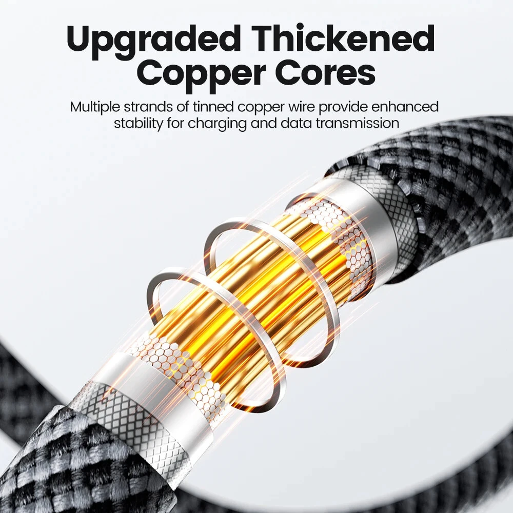 Toocki TX111C4 PD240W Type-C to Type-C Cable with Smart OLED Display PD3.1 SFC2.0 Fast Charging Data Transmission Tinned Copper Core Line 1M Long for iPhone 17 17 Pro 16 Pro Max 15 for Xiaomi 17pro for Huawei Mate XTs for OPPO for VIVO — view 8