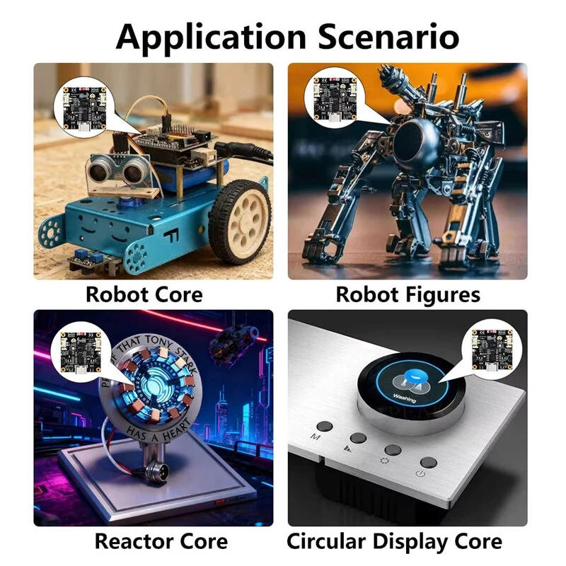 Toy-AI-Core-ESP32-C3 Smart Voice Robot Mini Development Board 1.28/1.54 Inch LCD Extension Board AI DeepSeek Xiaozhi Core C3 Toy Doll Core — view 4