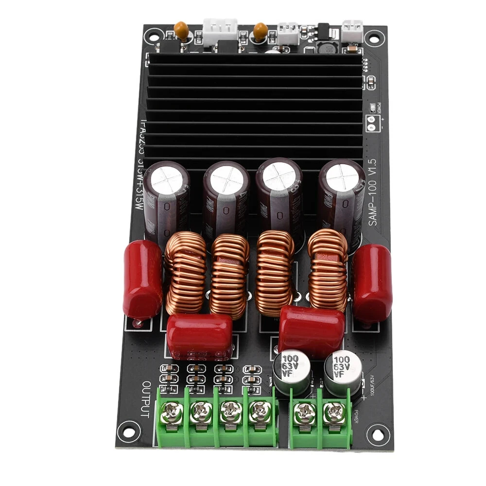 TPA3255 Dual Channel Audio Power Amplifier Board 2x300W Digital HiFi Stereo High Fidelity Sound Quality Amplifier Module — view 2