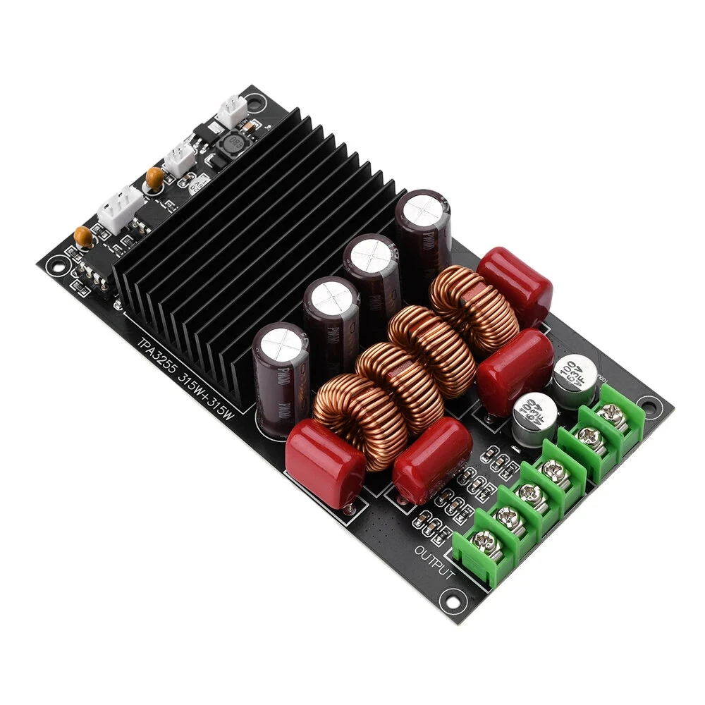 TPA3255 Dual Channel Audio Power Amplifier Board 2x300W Digital HiFi Stereo High Fidelity Sound Quality Amplifier Module — view 6