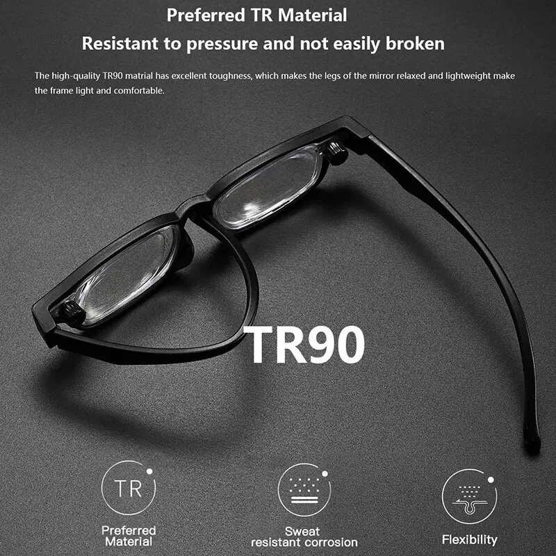 TR Adjustable Focus Reading Glasses Range +1.0 to +4.0 Comfortable Anti-blue Light Zoom Presbyopia Glasses — view 4