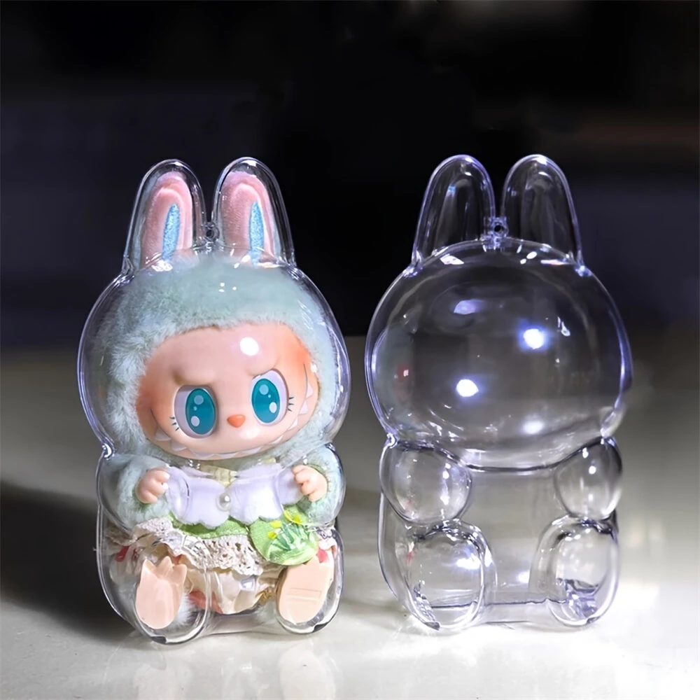 Transparent Acrylic Doll Dust-Proof Protective Cover for LABUBU V1 V2 V3 — view 5