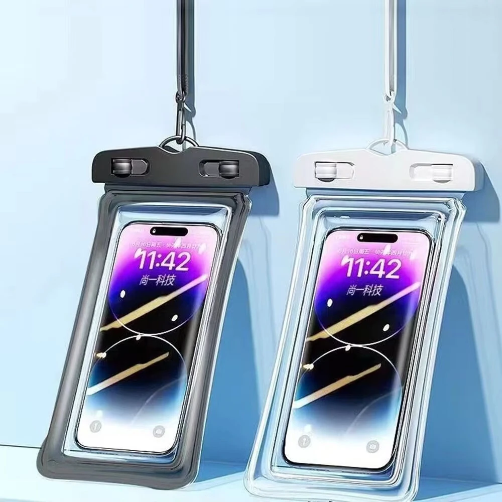 Transparent Airbag Waterproof Phone Case Touch Screen with Lanyard Phone Sealed Bag Swimming&Diving for Under 7.0 inches Mobile Phone — view 2