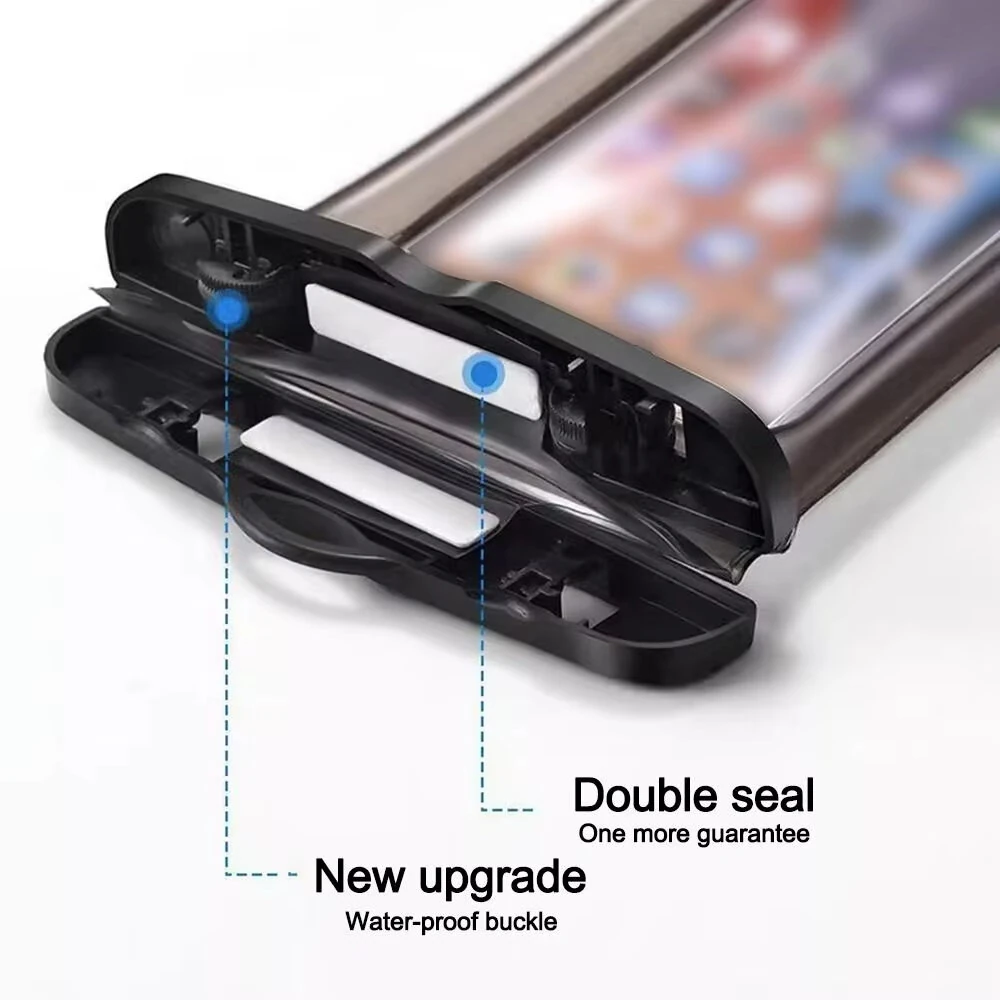 Transparent Airbag Waterproof Phone Case Touch Screen with Lanyard Phone Sealed Bag Swimming&Diving for Under 7.0 inches Mobile Phone — view 3