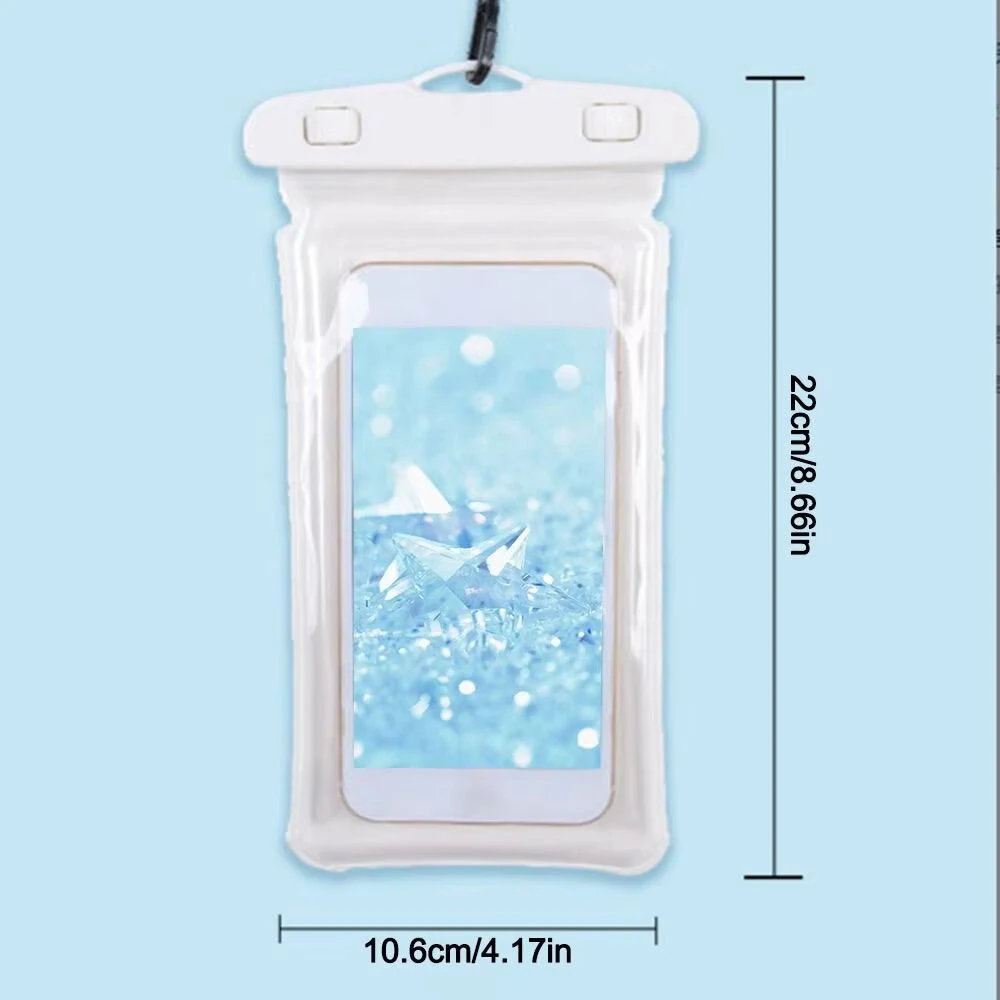 Transparent Airbag Waterproof Phone Case Touch Screen with Lanyard Phone Sealed Bag Swimming&Diving for Under 7.0 inches Mobile Phone — view 6