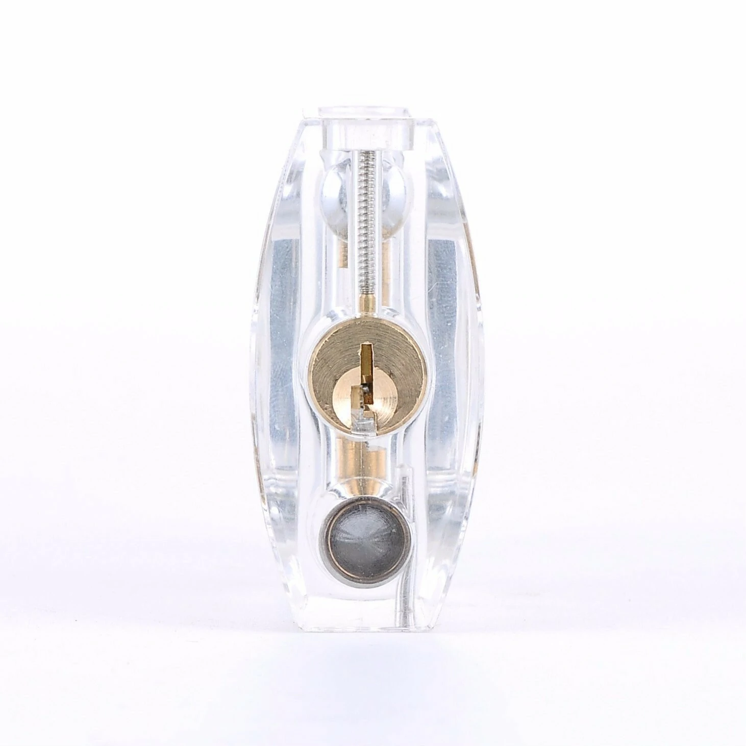 Transparent Practice Padlock with 12pcs Unlocking Lock Picks Set Key Extractor Tools — view 7