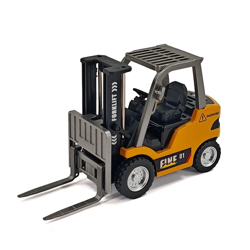 TRASPED HG4-244 RTR 1/64 2.4G Mini RC Car Alloy Forklift with Trailer Suppprt App Remote Control LED Light Sound Engineering Vehicle Desktop Toys Model Collection Gift For Boys — view 9