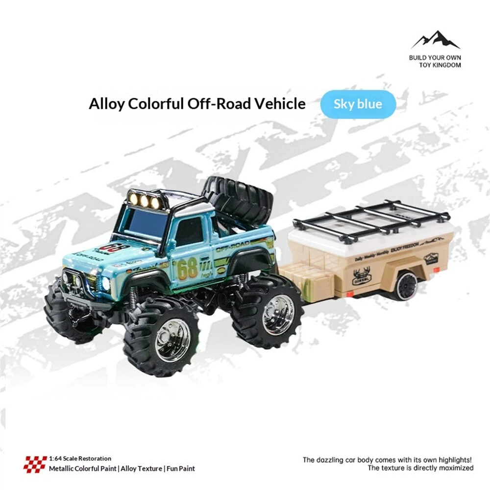 TRASPED HG4-335 RTR 1/64 2.4G RWD Mini Alloy RC Car Cyber Off-Road Climbing Truck Cool Appearance LED Light Shock Absorption Support App Remote Control Three Speed Vehicles Models Pocket Toys Desktop Collection Gift For Boys — view 6