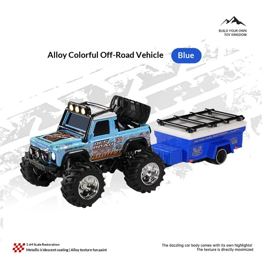 TRASPED HG4-335 RTR 1/64 2.4G RWD Mini Alloy RC Car Cyber Off-Road Climbing Truck Cool Appearance LED Light Shock Absorption Support App Remote Control Three Speed Vehicles Models Pocket Toys Desktop Collection Gift For Boys — view 8