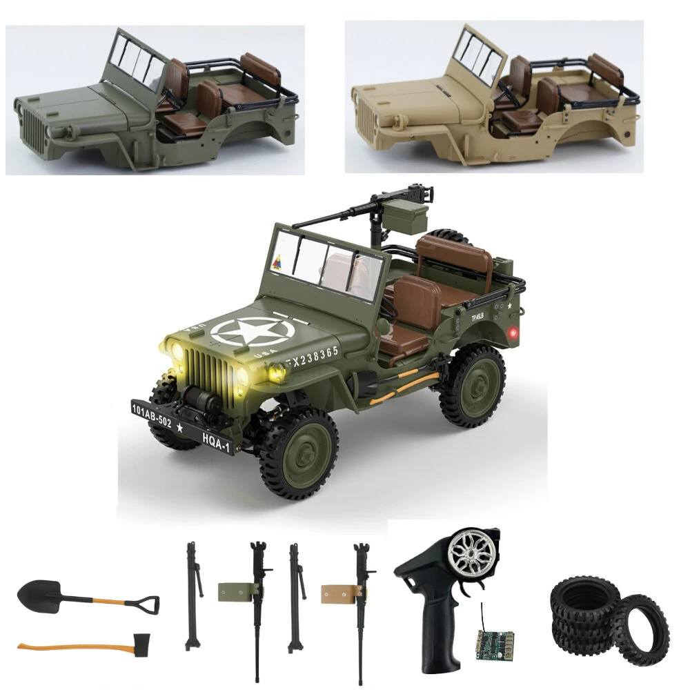 TRASPED HG4-58 Military Truck 1/14 RC Car Parts Body Shell Remote Controller Transmitter Tyres Rear Bracket Assembly Tools Set Vehicles Models Spare Accessories