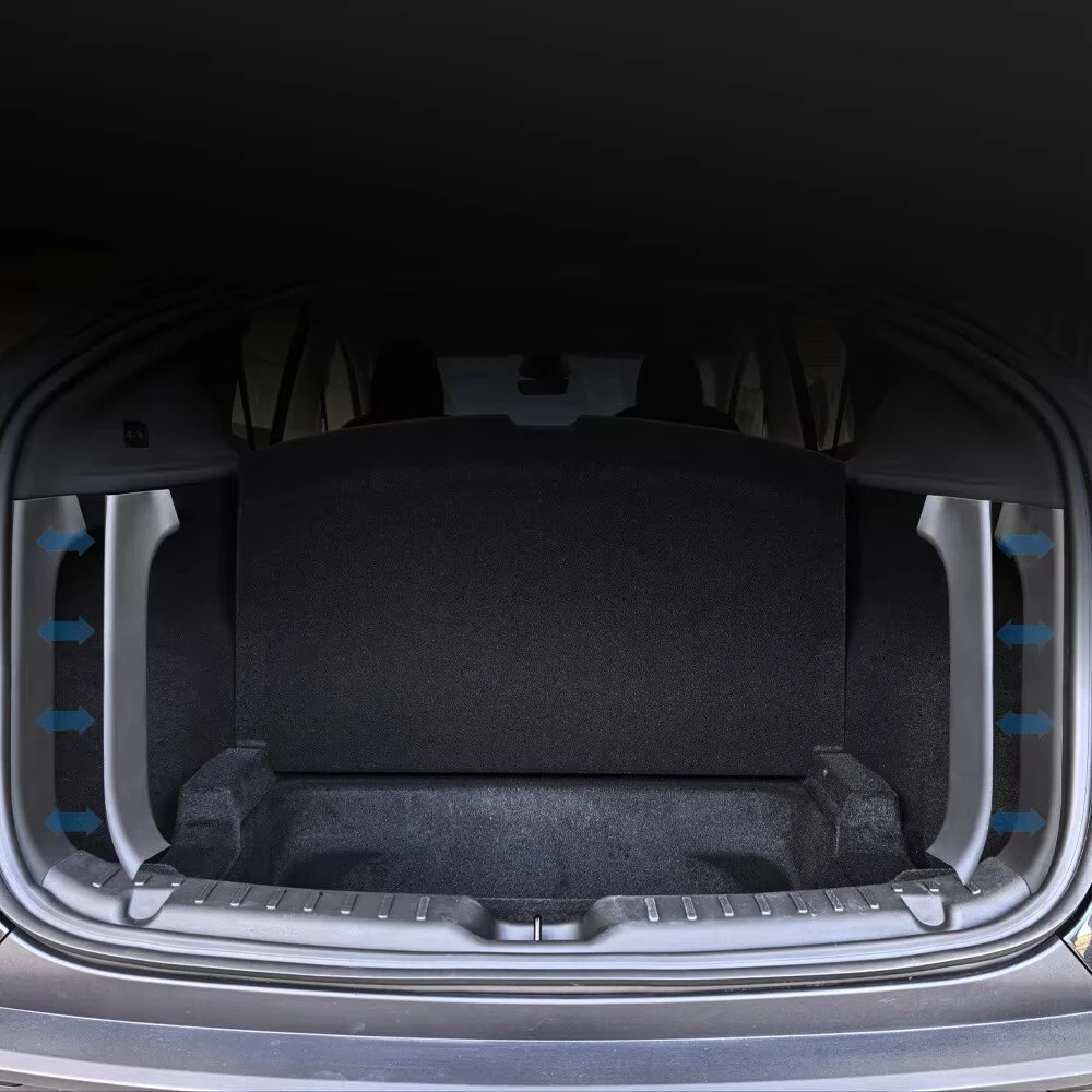 Trunk Threshold Strip Scratch Protection Custom TPE Material Heat Resistant Matte Finish For Tesla Model Y LAUNCH 2025 — view 2