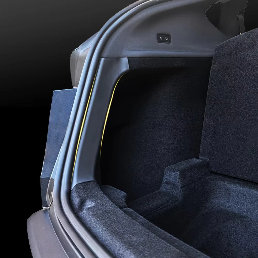 Trunk Threshold Strip Scratch Protection Custom TPE Material Heat Resistant Matte Finish For Tesla Model Y LAUNCH 2025 — view 3