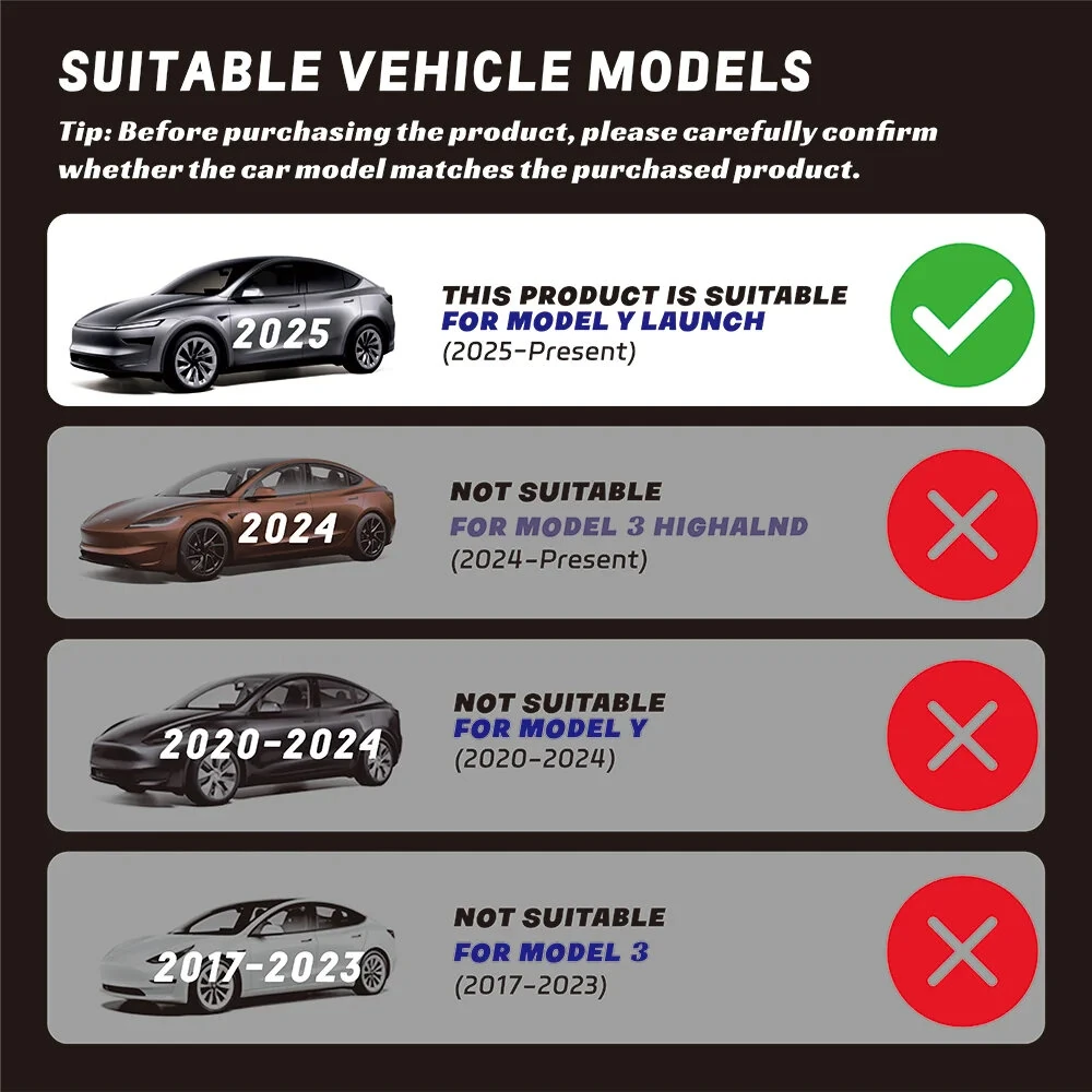 Trunk Threshold Strip Scratch Protection Custom TPE Material Heat Resistant Matte Finish For Tesla Model Y LAUNCH 2025 — view 7