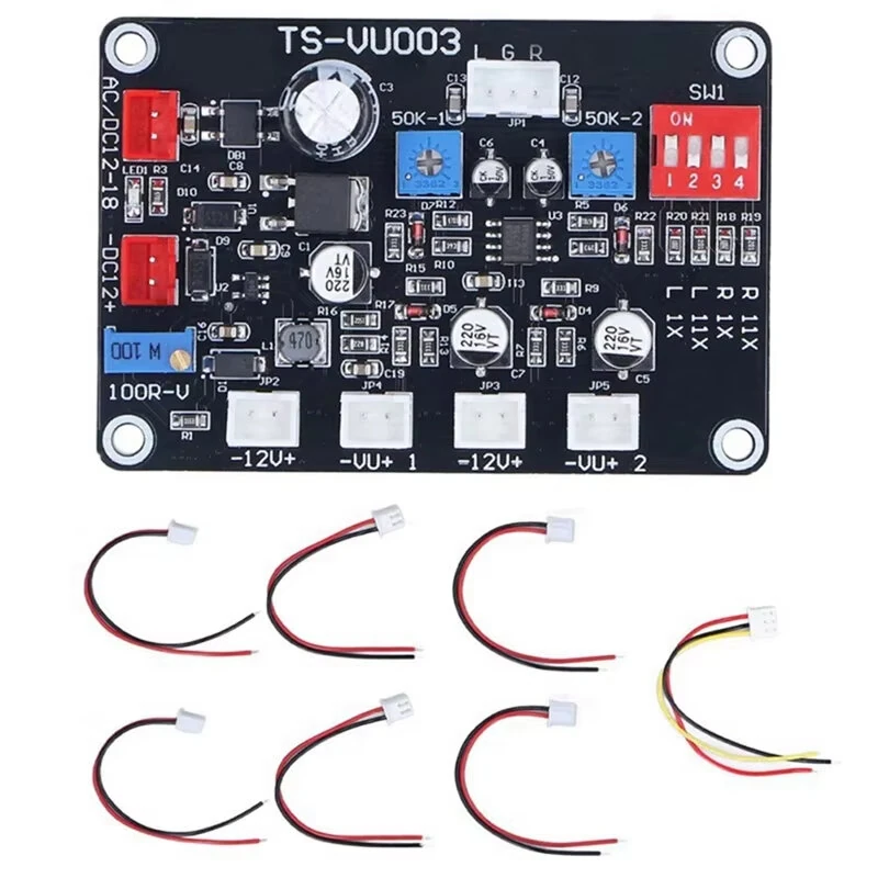 TS-VU003 VU Meter Driver Board Adjust VU Meter Driver Panel Backlight High-Frequency Low-Pass Panel Accessories — image 1