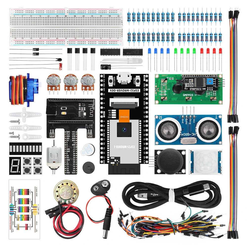 TSCINBUNY ESP32 Camera Starter Kit for Arduino Programming DIY Electronic Automation Project Set ESP32 Wrover Professional Complete Kits — image 1