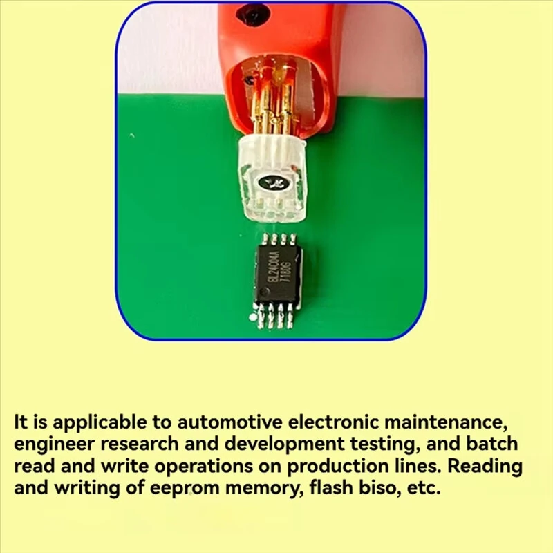 TSSOP8/MSOP8 Chip Programmer Test Probe 8Pin 2.54mm Header ISP Flash MCU Automotive Connection Cable — view 6