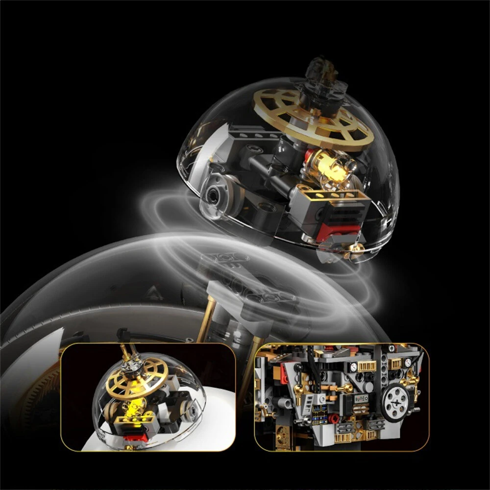 TUOMU T1118 STEM Science Fiction Programmable Reconnaissance Robot Transparent Exploration Sphere Toy — view 3