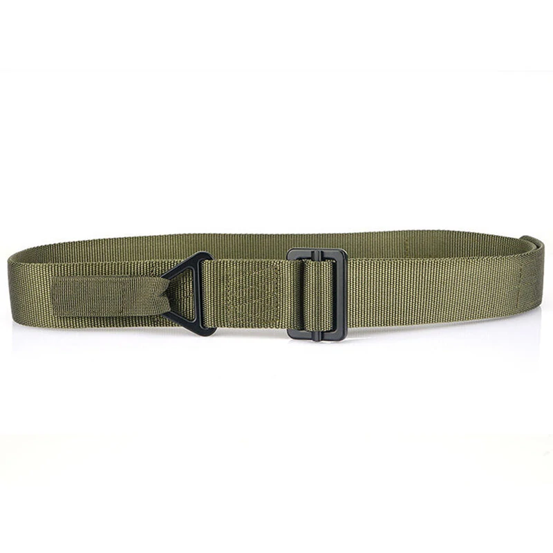 TUSHI 125cm Men's Tactical Nylon Belt Adjustable Wear-resistant Lightweight Waist Belt Buckle Canvas Belt Casual Sports Belts — view 6