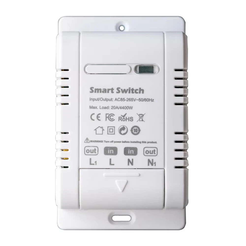 Tuya 20A WiFi Smart Switch Circuit Breaker APP Control Power Monitor Overload Protection Works with Alexa Google Home Siri — view 7