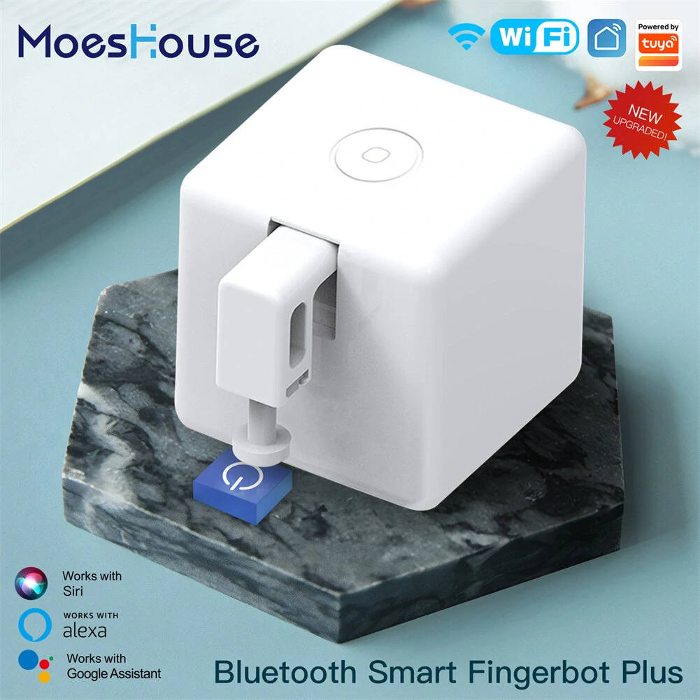 Tuya Finger Robot Switch Smart Home Bluetooth Mechanical Arms Bot Button Pusher Smart Life App Voice Control Alexa Google Home — Tuya