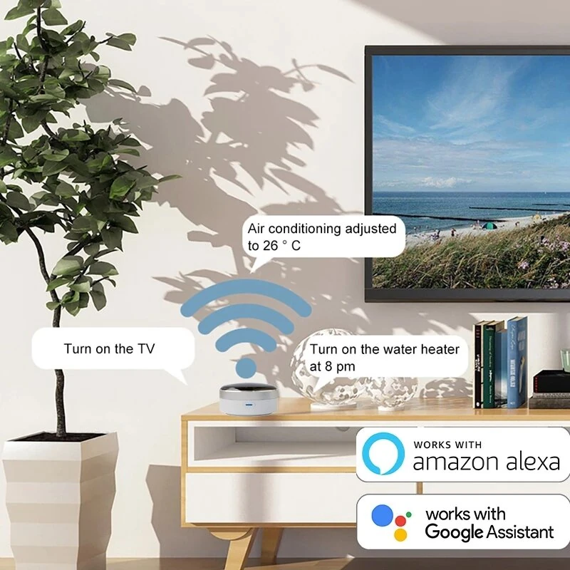 Tuya IR Smart Home Intelligent WIFI Infrared Remote Controller Voice Remote Control Works with Alexa Google Home Smart Life APP — view 3