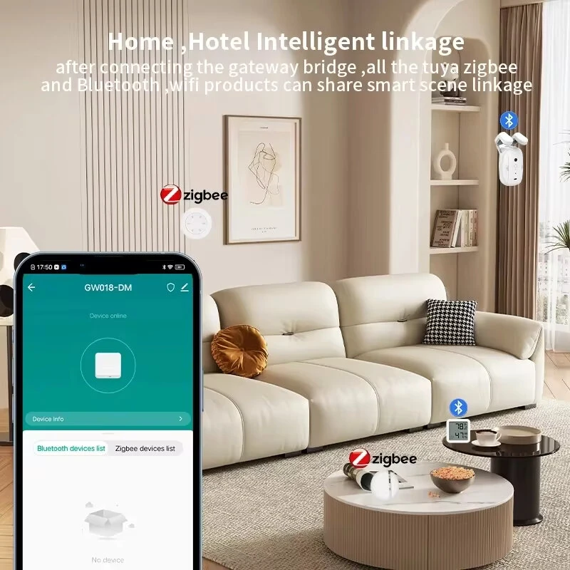 Tuya Multi-Mode ZigBe bluetooth Gateway Hub Wireless Smart Home Appliances Remote Controller Bridge Support Alexa Google Home — view 3