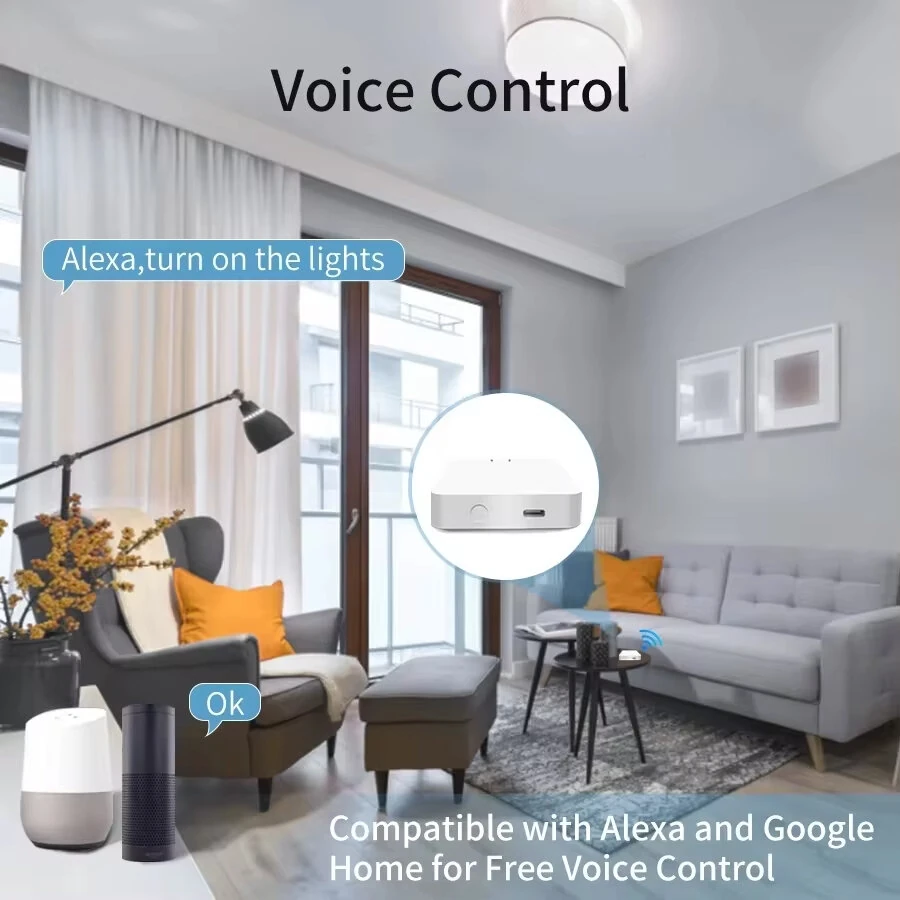 Tuya Multi-Mode ZigBe bluetooth Gateway Hub Wireless Smart Home Appliances Remote Controller Bridge Support Alexa Google Home — view 6
