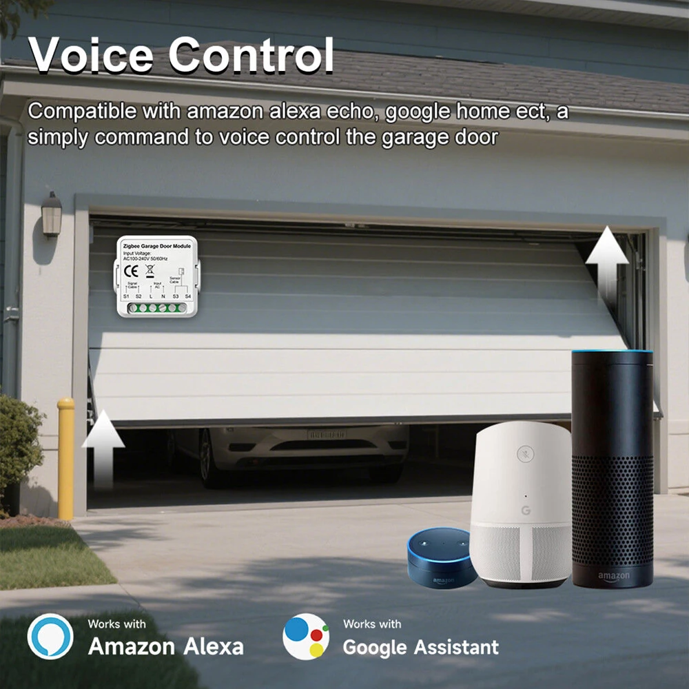 Tuya Smart WiFi Garage Door Switch Module Remote Control Smart Life App Works with Alexa Google Home — view 5