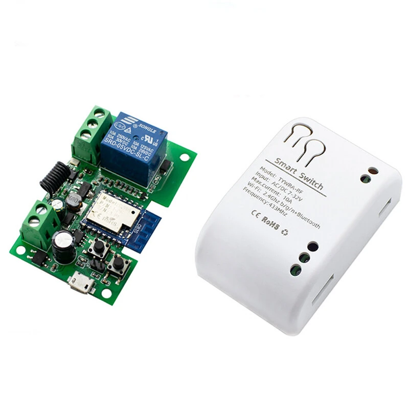 Tuya Smart WiFi Switch Door Opener RF433MHz Wireless Switch Timing Function APP Voice Control with Alexa Google Home — view 2