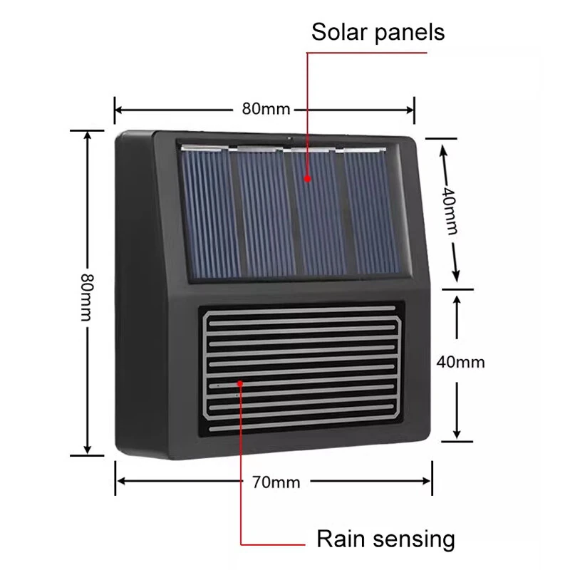 Tuya Smart Zigbe Rain Sensor With Light Detector Solar Operated IP65 Outdoor Waterproof Rain Detector Smart life Remote Control — view 8