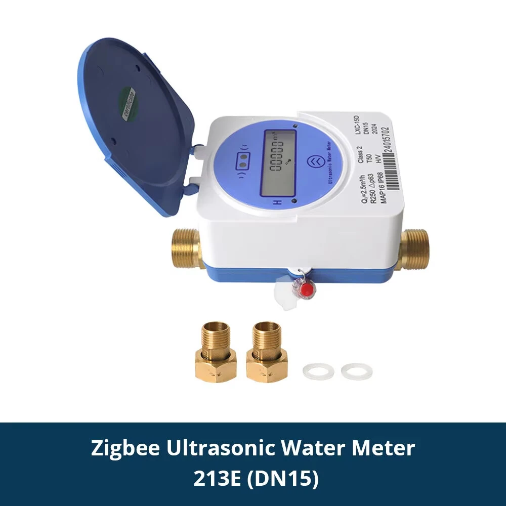Tuya Smart Zigbe Ultrasonic Water Meter DN15 DN20 DN25 LCD Digital Display Water Flow Consumption Measurement IP68 Protection — view 8