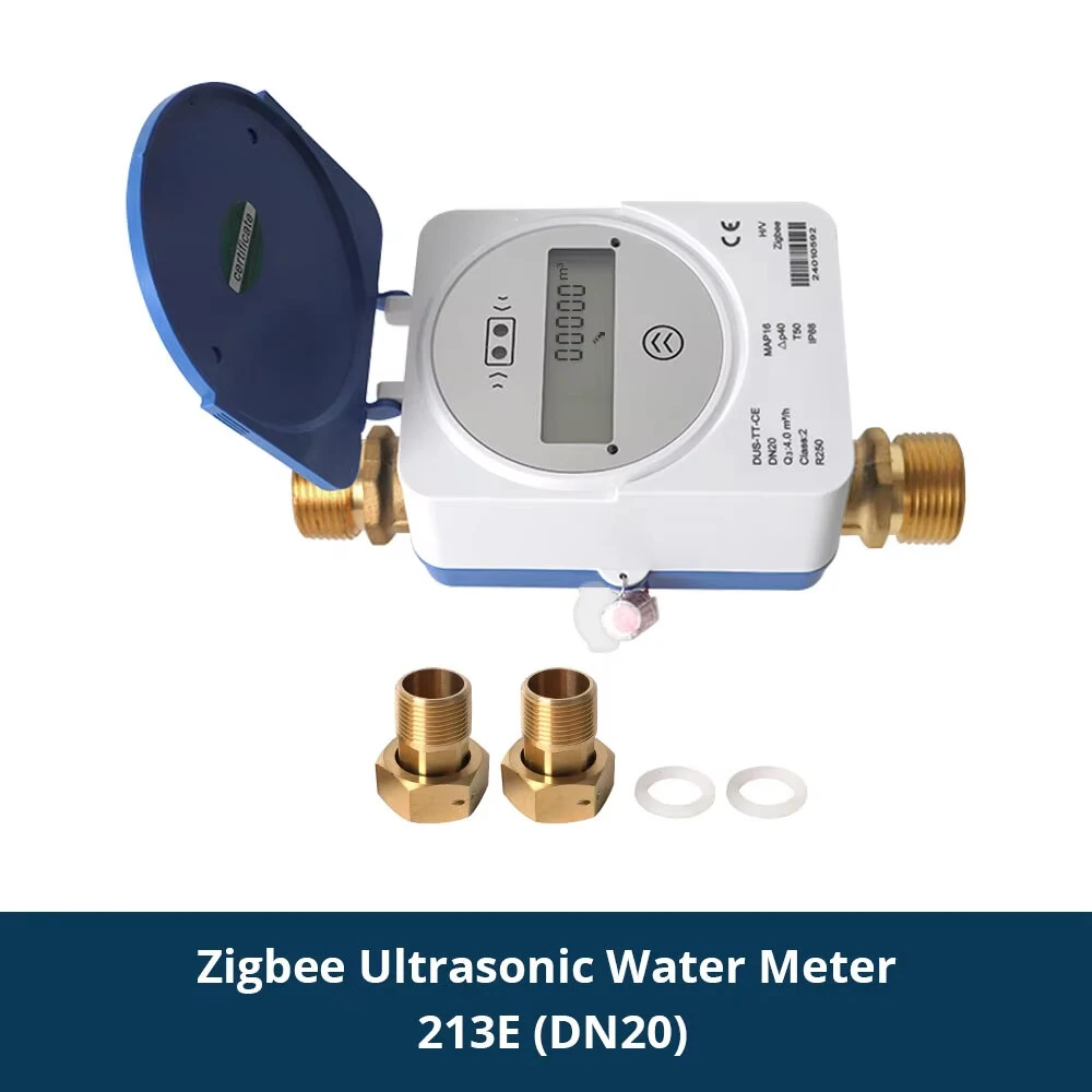 Tuya Smart Zigbe Ultrasonic Water Meter DN15 DN20 DN25 LCD Digital Display Water Flow Consumption Measurement IP68 Protection — view 9
